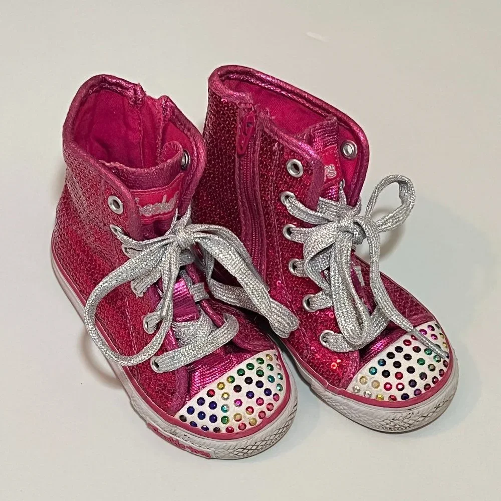 Skechers | Shoes | Skechers Twinkle Toes Little Girls Size 7 High